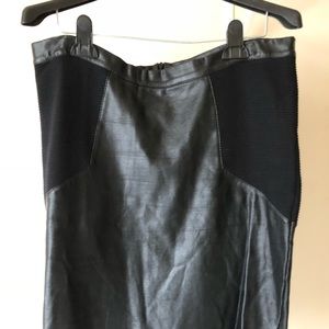 Sex on a stick pleather skirt